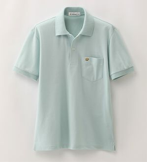 「＜ゴールデンベア＞上質国産ポロシャツ　選べる袖丈（半袖・７分袖）（メンズシャツ）」｜ミント(半袖)
