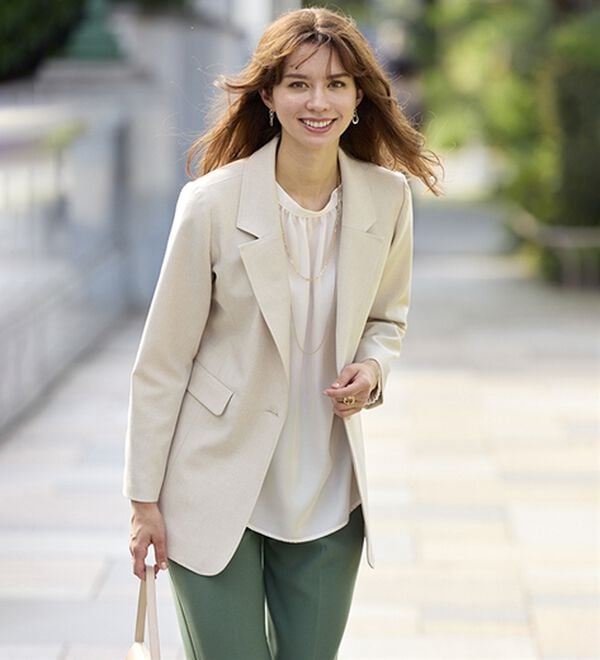 BELLUNA（ベルーナ）の「＜楽スタフィット＞シリーズ（ジャケット・パンツ・ベスト）（フルレングスパンツ）」｜詳細画像