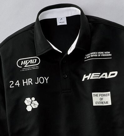 「＜ヘッド＞スポーティロゴデザインポロシャツ（メンズポロシャツ）」