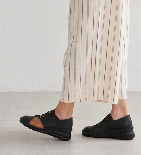 ルフラン（ルフラン）の「アビータ　足に優しい４Ｅ牛革配色シューズ（スニーカー）」｜詳細画像