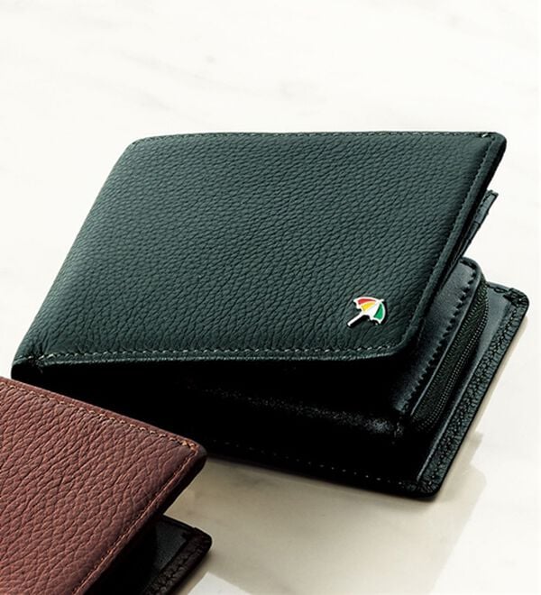 「＜アーノルド　パーマー＞使い勝手を追求したディアスキン財布（メンズ財布・パスケース）」｜ダークグリーン