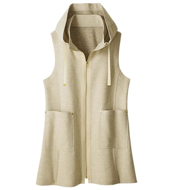 ルフラン（ルフラン）の「すっきり見え！柔らかストレッチベスト（ベスト）」｜詳細画像