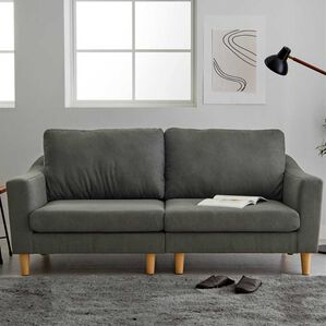 iellio（イエリオ）の「ベーシックソファ　Ｎａｂｕｒｉ＜１人掛・２．５人掛＞（ソファ）」｜チャコールグレー