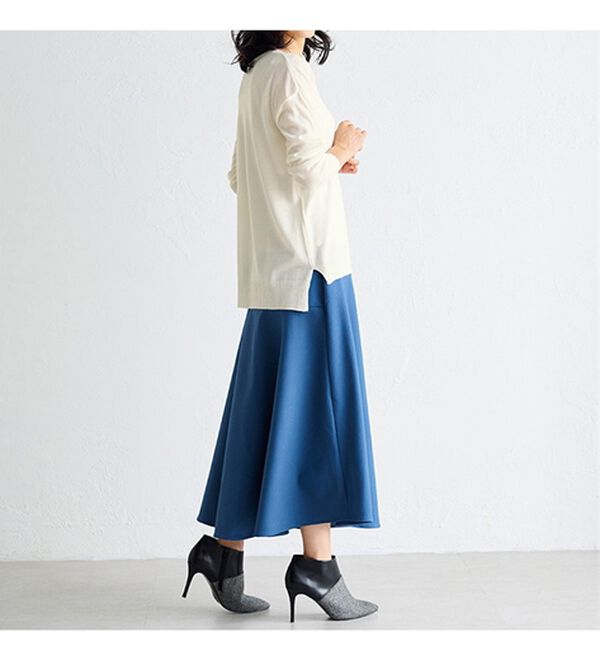 RANAN（ラナン）の「Ｖネックカシミヤタッチニット（ニット・セーター）」｜詳細画像