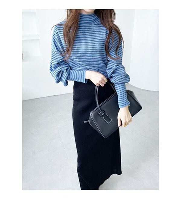 GeeRA（ジーラ）の「ボリュームスリーブハイネックニット（ニット・セーター）」｜詳細画像