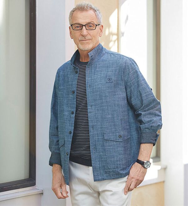 「涼感スタイリッシュブルゾン（メンズジャケット）」｜詳細画像