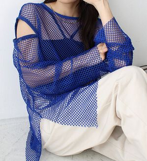 GeeRA（ジーラ）の「メッシュ素材２ＷＡＹプルオーバー（カットソー）」｜詳細画像