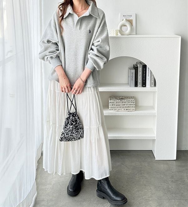 GeeRA（ジーラ）の「【U.S.POLO ASSN.】表ピーチポロ衿スウェット（カットソー）」｜詳細画像