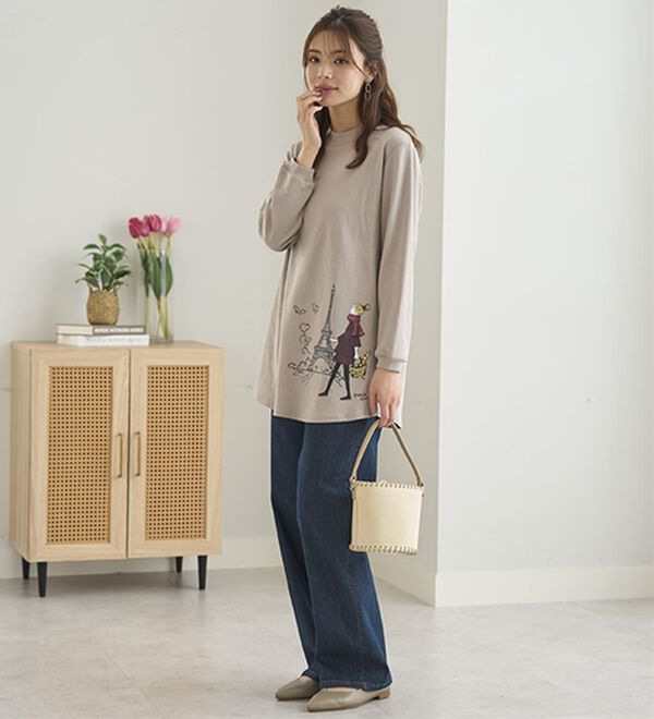 BELLUNA（ベルーナ）の「【メルティポンチ】プリントチュニック（チュニック）」｜詳細画像