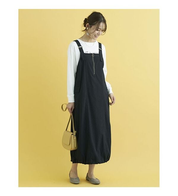 BELLUNA（ベルーナ）の「コクーンシルエットジャンパースカート（ジャンパースカート）」｜詳細画像