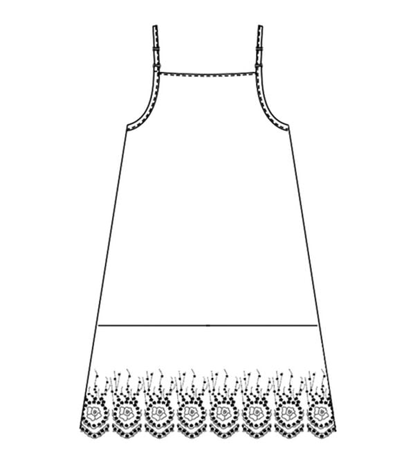 BELLUNA（ベルーナ）の「刺しゅう使いキャミチュニックアンサンブル（チュニック）」｜詳細画像