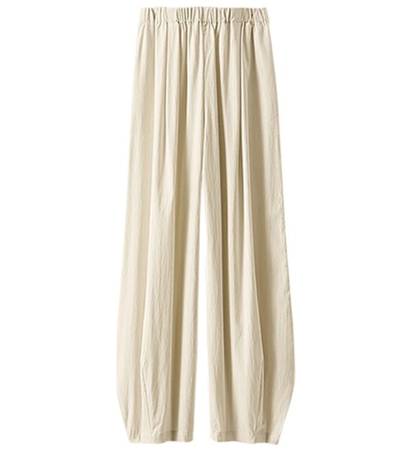 BELLUNA（ベルーナ）の「サラリ快適！ビンテージ調カーブパンツ（ワイドパンツ・ガウチョ）」｜詳細画像