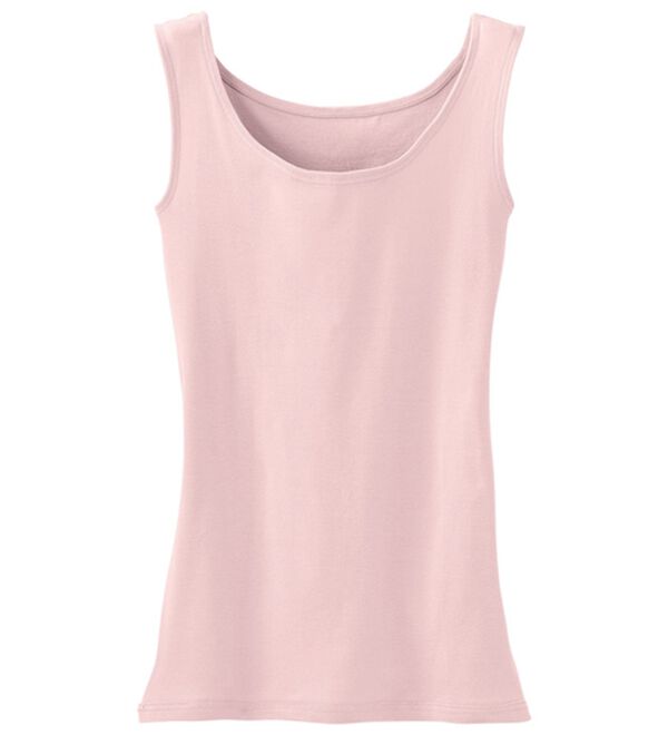 LAVIENNE（ラヴィエンヌ）の「素肌よろこぶオーガニックコットンタンク（肌着・インナーウェア）」｜スイートピンク