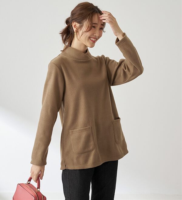 BELLUNA（ベルーナ）の「毎日着られる！快適フリースチュニック（チュニック）」｜詳細画像