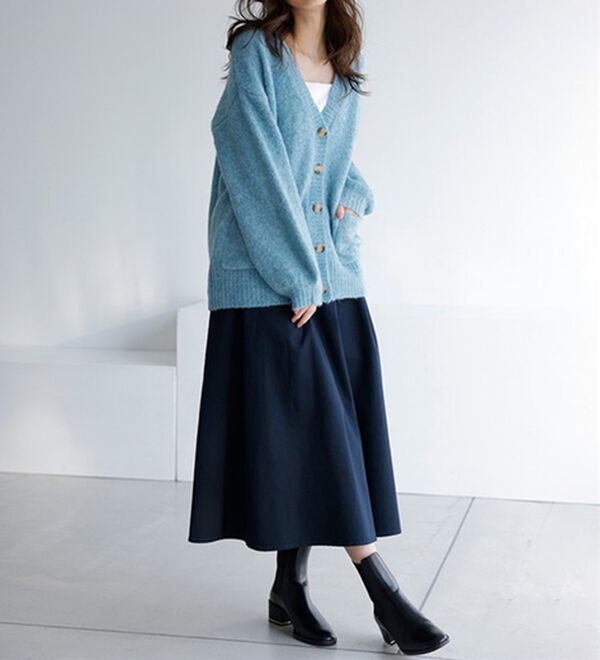 RANAN（ラナン）の「はっ水！タックスカート（ロングスカート）」｜詳細画像