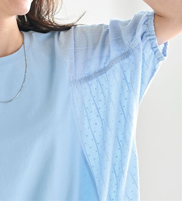 BELLUNA（ベルーナ）の「＜猛暑対策＞風が通りぬけるドルマンプルオーバー（Tシャツ）」｜詳細画像