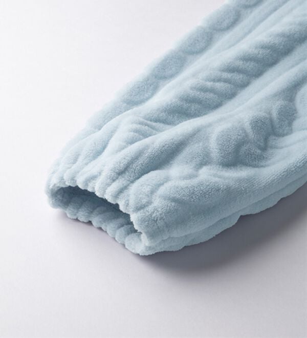 YU'NOW（ユナウ）の「【上下２点セット】ケーブルニット風もこもこカーディガンセット（パジャマ・ルームウェア）」｜詳細画像