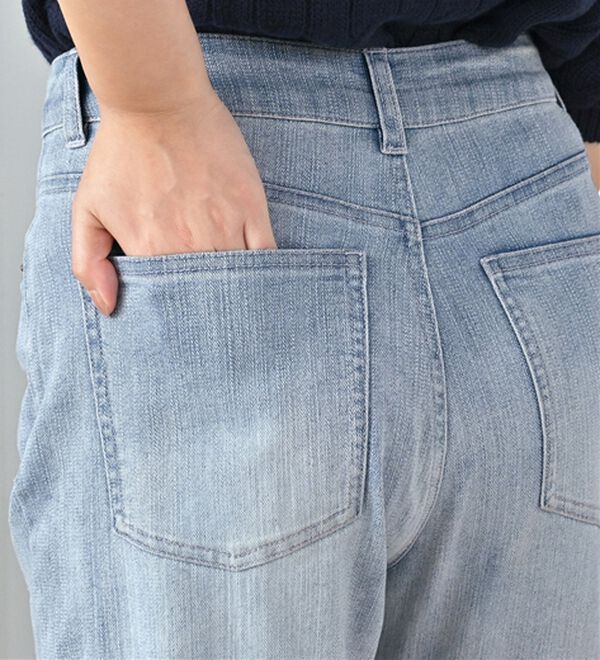 alotta（アロッタ）の「すっきりスリムデニムパンツ（フルレングスパンツ）」｜詳細画像