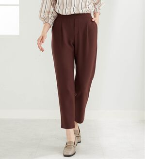 BELLUNA（ベルーナ）の「ジョーゼット裏スムーステーパードパンツ（テーパードパンツ）」｜詳細画像