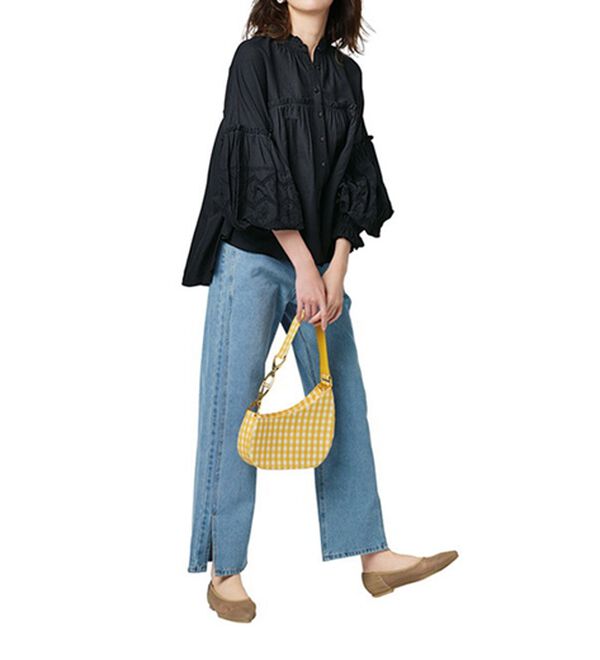 RANAN（ラナン）の「綿100％袖ボリューム刺しゅうブラウス（ブラウス）」｜詳細画像