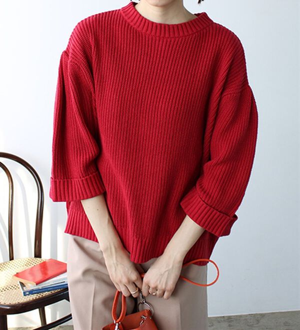 GeeRA（ジーラ）の「ハーフスリーブ着回しニット（ニット・セーター）」｜詳細画像