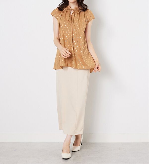 BELLUNA（ベルーナ）の「プロヴァンス箔プリントブラウス（ブラウス）」｜詳細画像