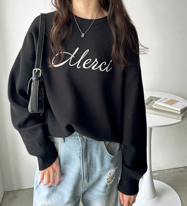 GeeRA（ジーラ）の「チェーン刺しゅうニットプルオーバー（ニット・セーター）」｜詳細画像