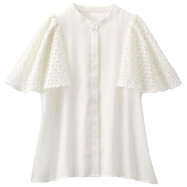 RANAN（ラナン）の「異素材スリーブブラウス（ブラウス）」｜詳細画像