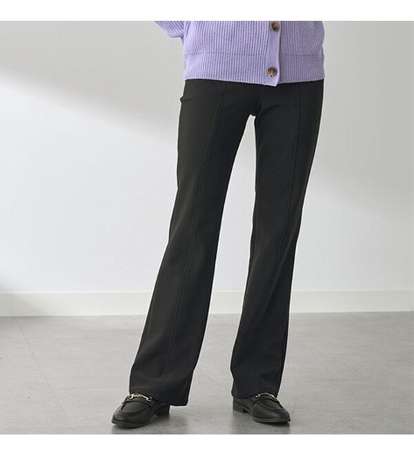 BELLUNA（ベルーナ）の「すっきり伸びる！ハイテンション美脚パンツ　ブーツカット（フルレングスパンツ）」｜詳細画像