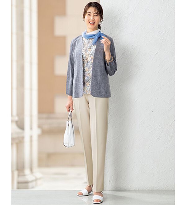 ルフラン（ルフラン）の「【５本組】日本製お手入れラク！毎日活躍パンツ（フルレングスパンツ）」｜詳細画像