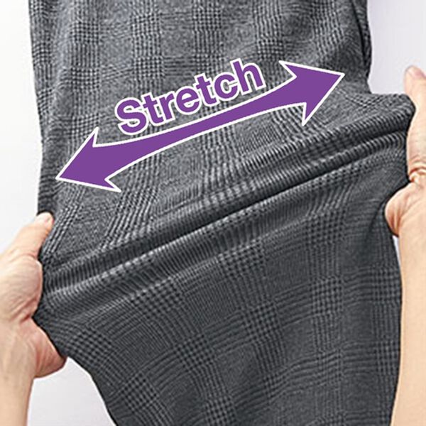 BELLUNA（ベルーナ）の「やわらかニットジャカードワイドパンツ（ワイドパンツ・ガウチョ）」｜詳細画像