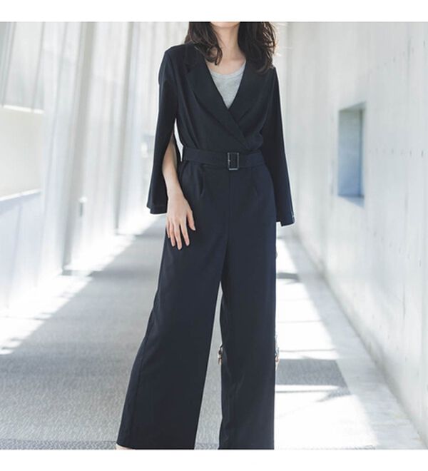 RANAN（ラナン）の「スリットスリーブオールインワン（オールインワン）」｜詳細画像