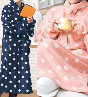 ルフラン（ルフラン）の「【２色組】クッションにもなる着る毛布（パジャマ・ルームウェア）」｜2色組