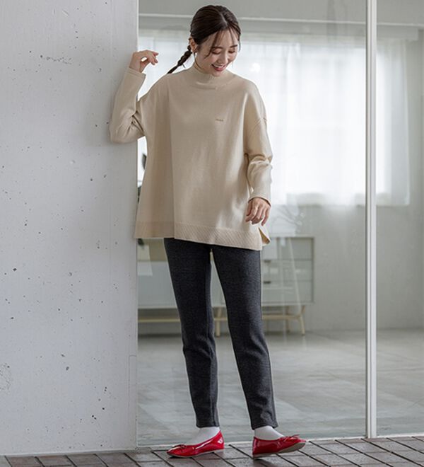 BELLUNA（ベルーナ）の「もちもちニットゆったり快適チュニック（チュニック）」｜詳細画像