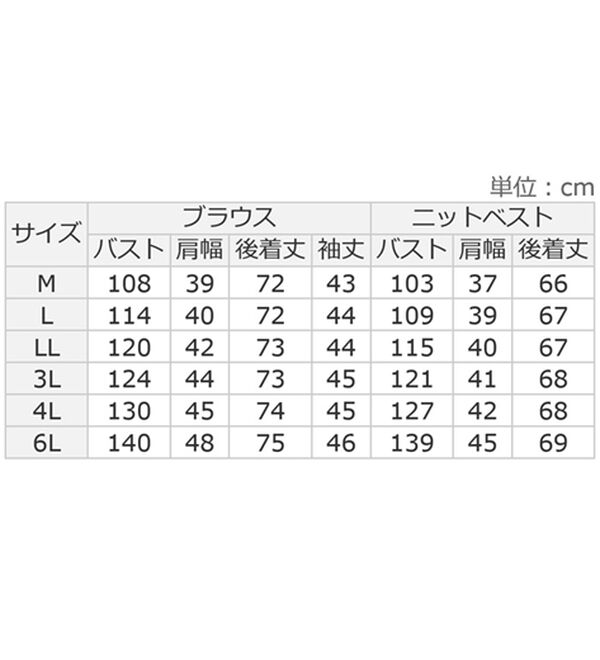 ルフラン（ルフラン）の「上品ブラウス&times;ニットベスト（アンサンブル）」｜詳細画像