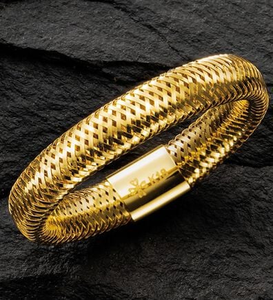 ルフラン（ルフラン）の「１８金メッシュフリーサイズリング（リング）」