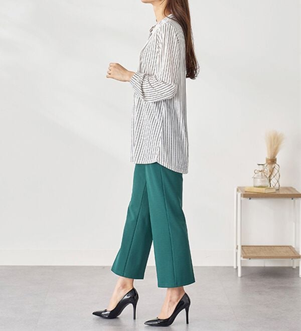 BELLUNA（ベルーナ）の「シワが目立ちにくい！ピンタック使いシャツチュニック（チュニック）」｜詳細画像