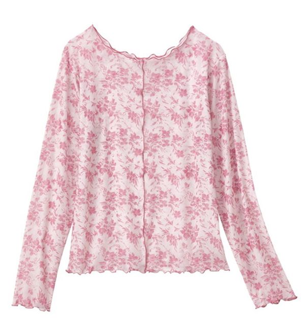 GeeRA（ジーラ）の「前後２ＷＡＹ花柄シアートップス（カットソー）」｜詳細画像