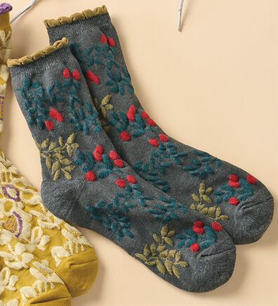 LAVIENNE（ラヴィエンヌ）の「内側シルク混の２重編みソックス（靴下・ストッキング）」