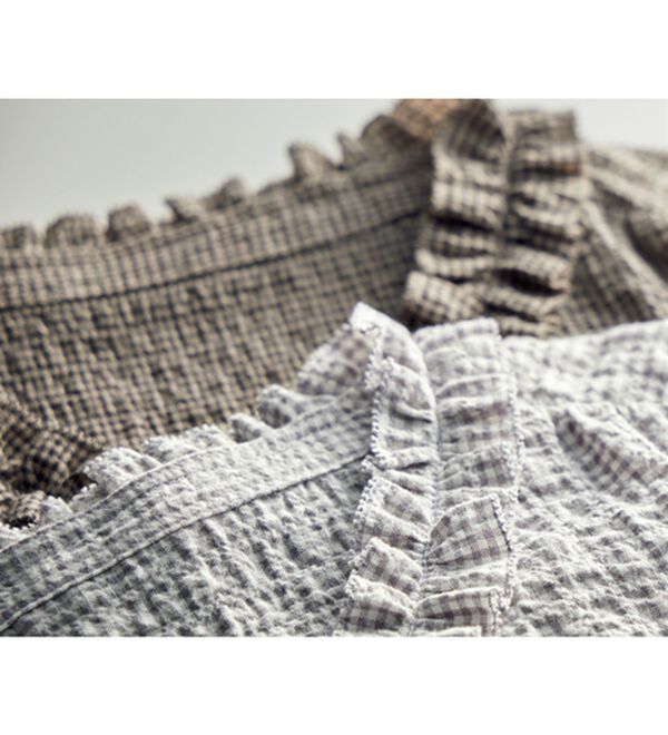 ルフラン（ルフラン）の「【３色組】タックフリルの大人ブラウス（ブラウス）」｜詳細画像