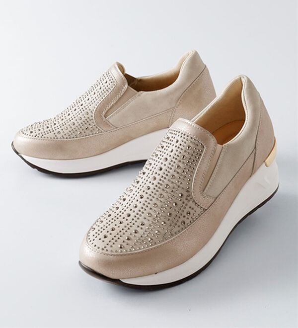 BELLUNA（ベルーナ）の「４Ｅ厚底ビジュースリッポン（スリッポン）」｜詳細画像