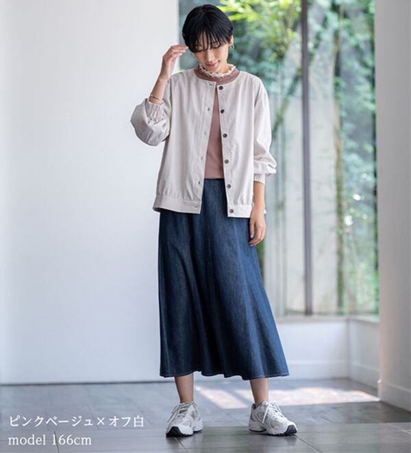 BELLUNA（ベルーナ）の「重ね着風フリル衿プルオーバー（カットソー）」｜詳細画像