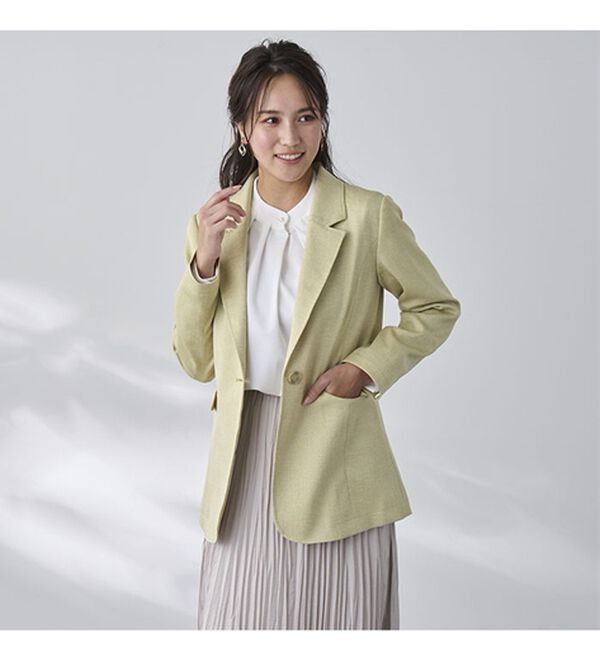 BELLUNA（ベルーナ）の「＜楽スタフィット＞テーラードジャケット（テーラードジャケット）」｜詳細画像