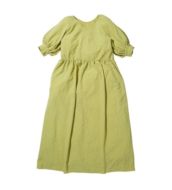 GeeRA（ジーラ）の「ワッシャー素材パフスリーブワンピース（その他ワンピース）」｜詳細画像