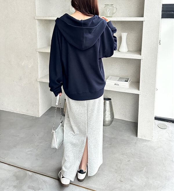 GeeRA（ジーラ）の「ハーフジップワッフルパーカー（パーカー）」｜詳細画像