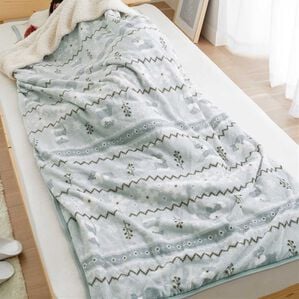 iellio（イエリオ）の「【期間限定価格】もこもこあったか素材のすっぽり毛布＜洗える・寝袋タイプ・シープ調ボア・マイクロ＞（毛布・ブランケット）」｜シュナウザー