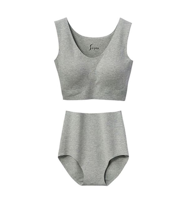 LAVIENNE（ラヴィエンヌ）の「【綿９５％＆縫い目ゼロ】締め付けにくいスーピタブラ・ショーツ（別売）（ブラジャー）」｜詳細画像