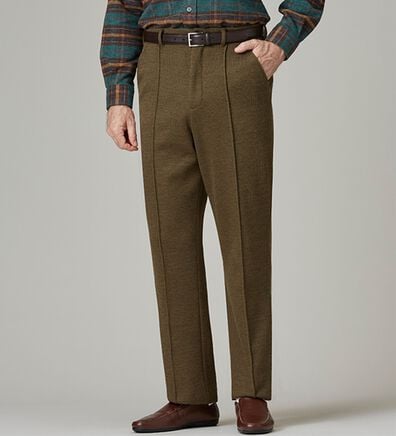 「【３本組】お父さんの暖か裏ベロアパンツ（メンズフルレングスパンツ）」