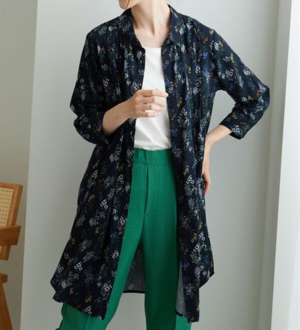 BELLUNA（ベルーナ）の「レーヨン素材ピンタック使いワンピース（その他ワンピース）」｜詳細画像