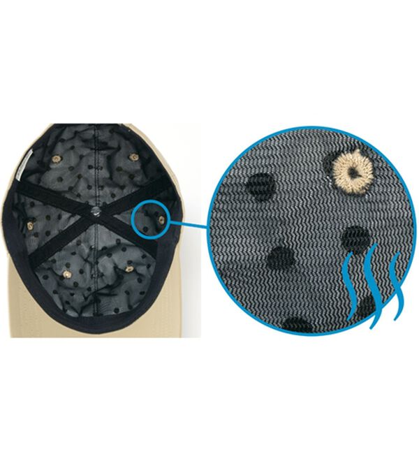 「＜ゴールデンベアゴルフ＞遮熱ゴルフキャップ（メンズ帽子）」｜詳細画像